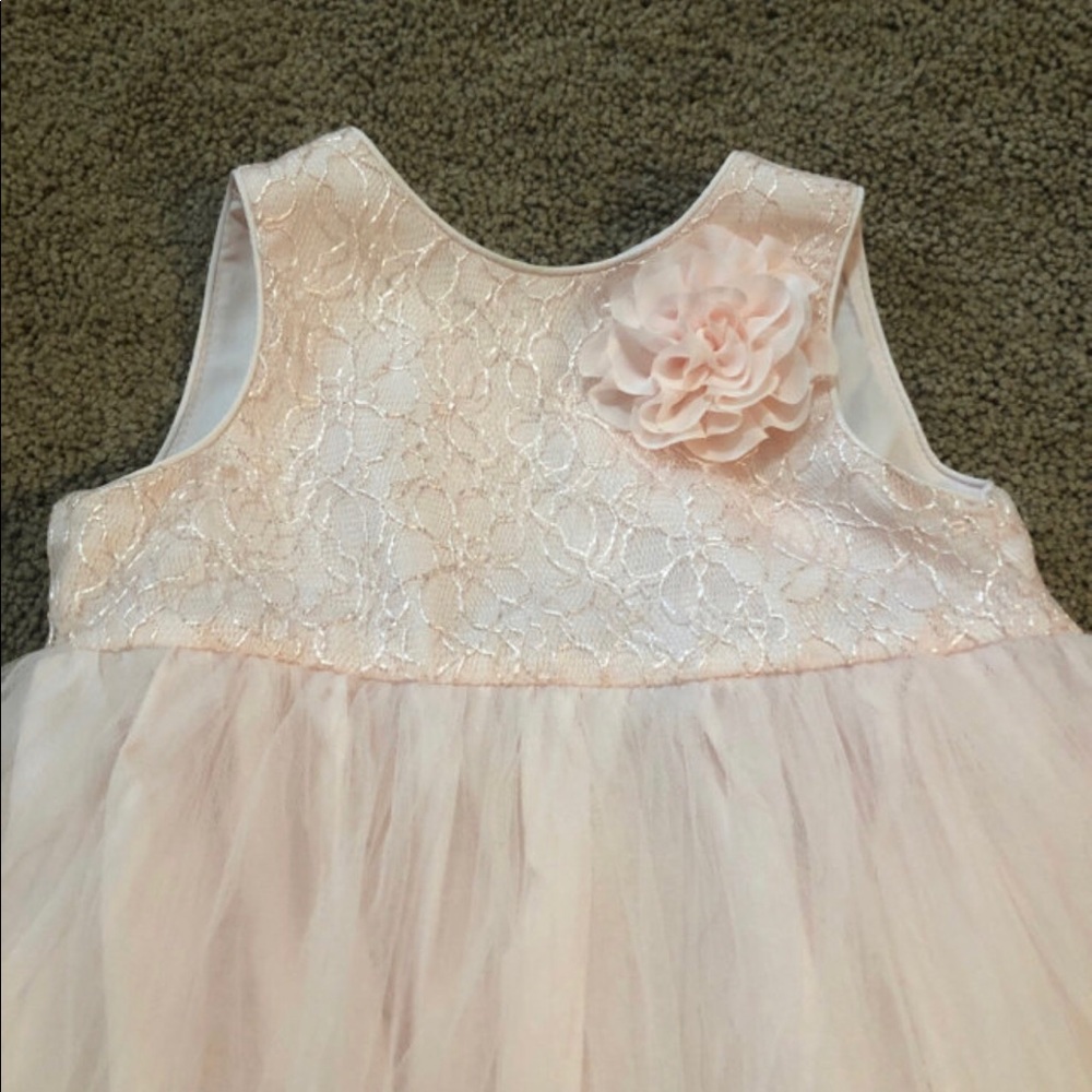 Tevoli tulle and lace pink dress